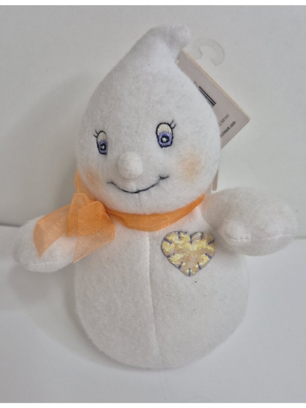 Hallmark’s 12" Glimmer the Ghost Plush with Embroidered Heart  - Halloween NOS
